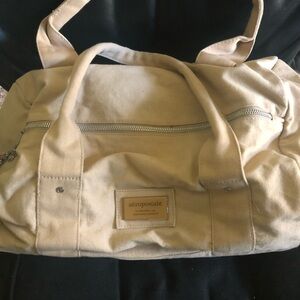 Y2K vintage aeropostale Tan Canvas Mini Duffel Bag